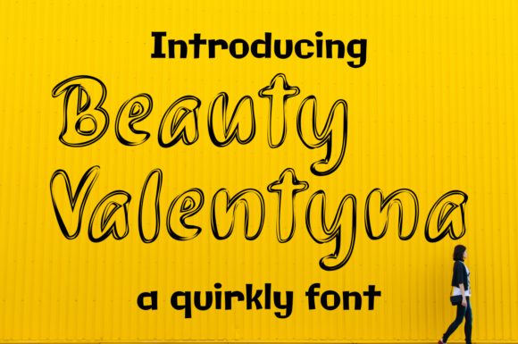 Beauty Valentyna: A Bold Display Font That Elevates Small Business Branding