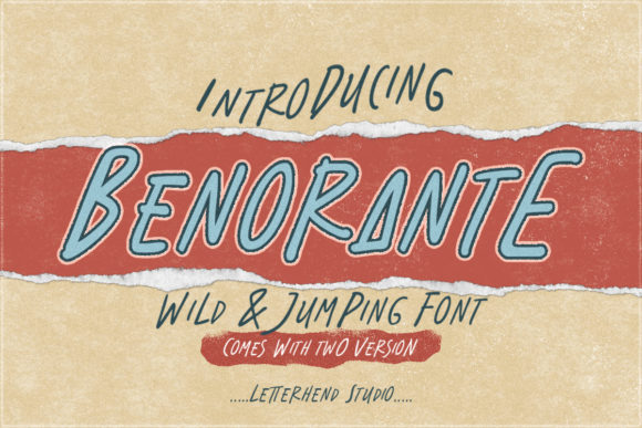 Benorante: A Playful Display Font for Bold Brand Campaigns