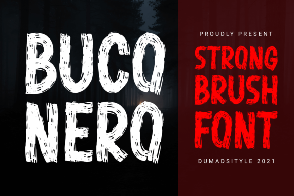 Buco Nero: A Bold Display Font for Editorial Design and Digital Publishing