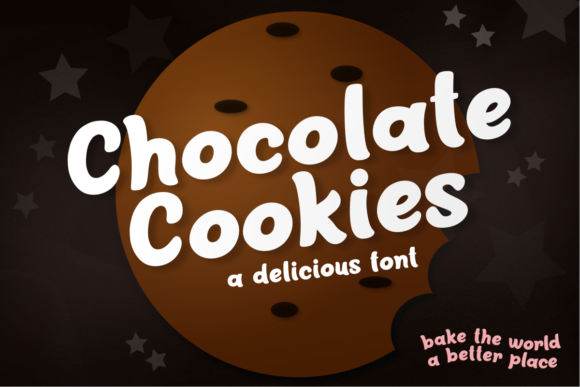 Chocolate Cookies Font: A Sweet Touch for Handmade Labels, Invitations, and More