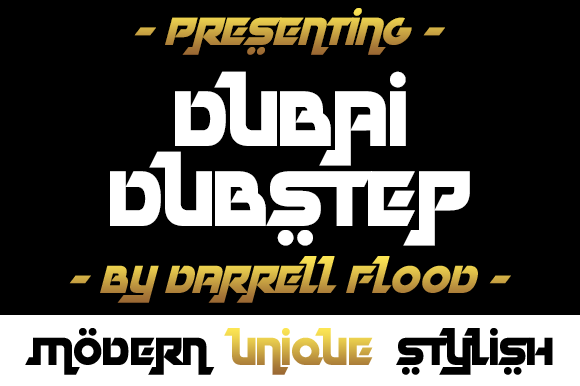 Dubai Dubstep: A Futuristic Display Font for Modern Editorial Design