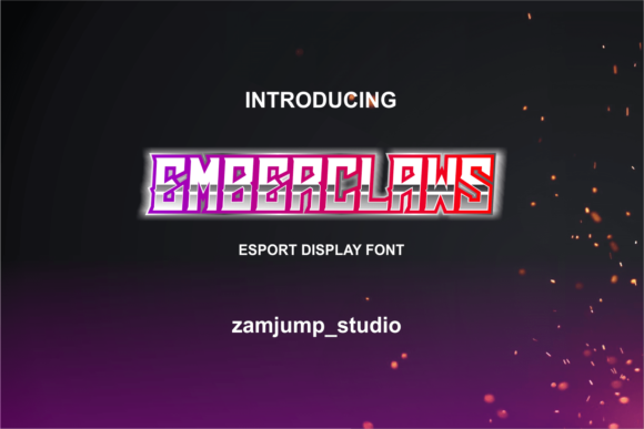 Emberclaws: A Bold Display Font for Modern Editorial Design