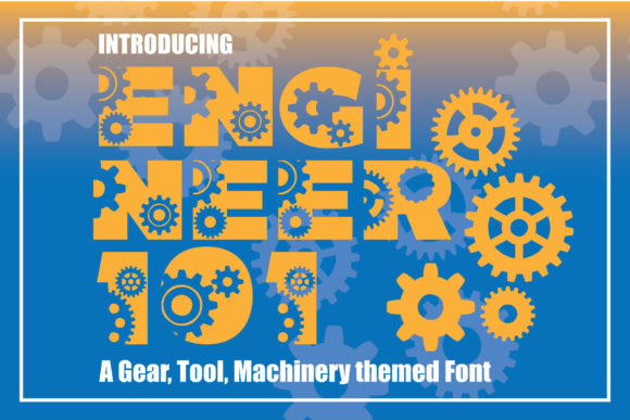 Engineer: A Playful Display Font for Dynamic Editorial Design