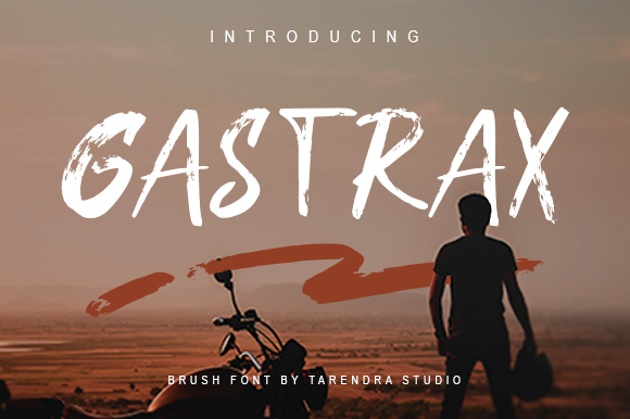 Gastrax: A Bold Brushed Display Font for Makers and Creative Sellers