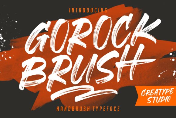 Gorock Brush: A Bold Display Font That Elevates Small Business Branding