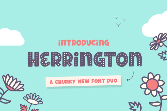 Herrington: A Bold Display Font for Joyful Editorial Designs