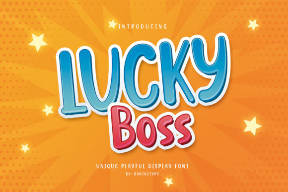 Lucky Boss: A Fun Display Font for Playful Brand Identities