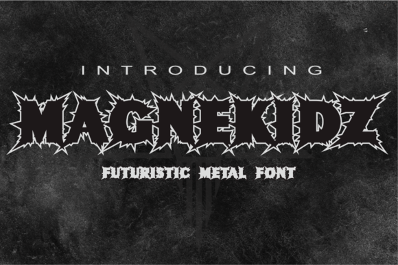 Magnekidz: A Spooky Display Font for Bold Editorial Design