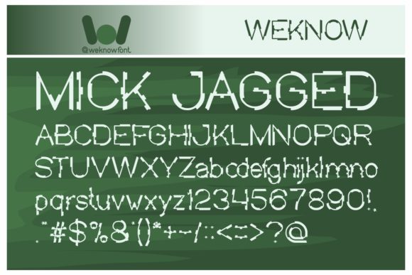 Mick Jagged: A Display Font for Modern Brand Campaigns