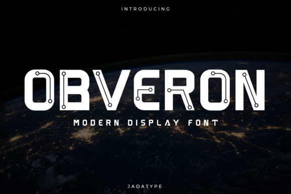 Obveron: A Bold Display Font for Modern Editorial Design