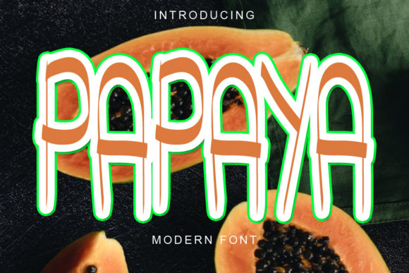 Papaya: A Quirky Display Font That Elevates Brand Design