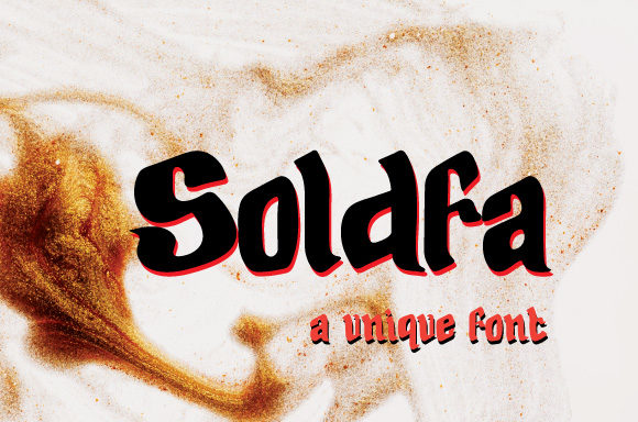 Soldfa: A Display Font That Brings Personality to Branding