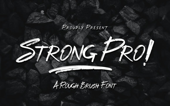 Strong Pro: A Bold Display Font for Handmade Labels, Invitations & Packaging