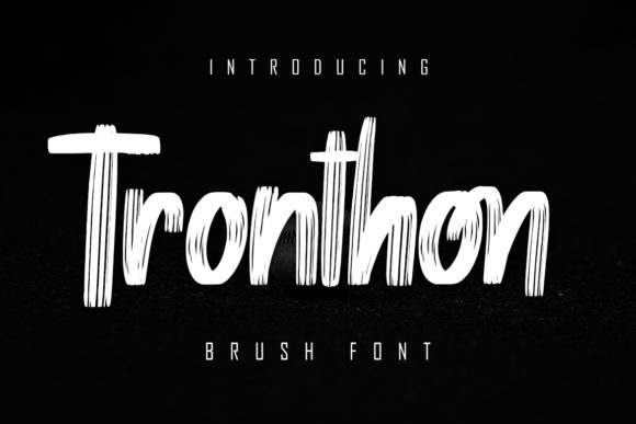 Tronthon: A Brush Style Display Font That Brings Personality to Branding