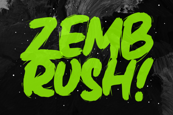 Zembrush: A Bold Display Font for Crafters and Product Designers